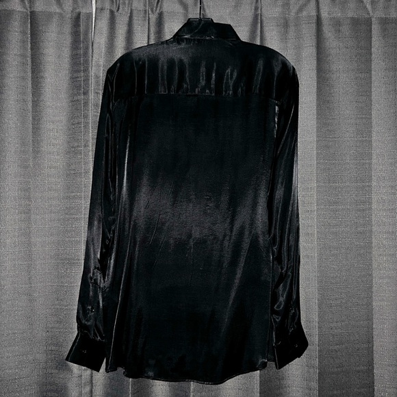 Satin ruffle shirt - Picture 2 of 3